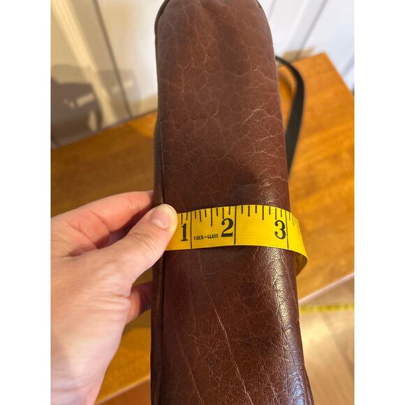 Jack Georges Brown Leather Voyager Backpack - Picture 8 of 9